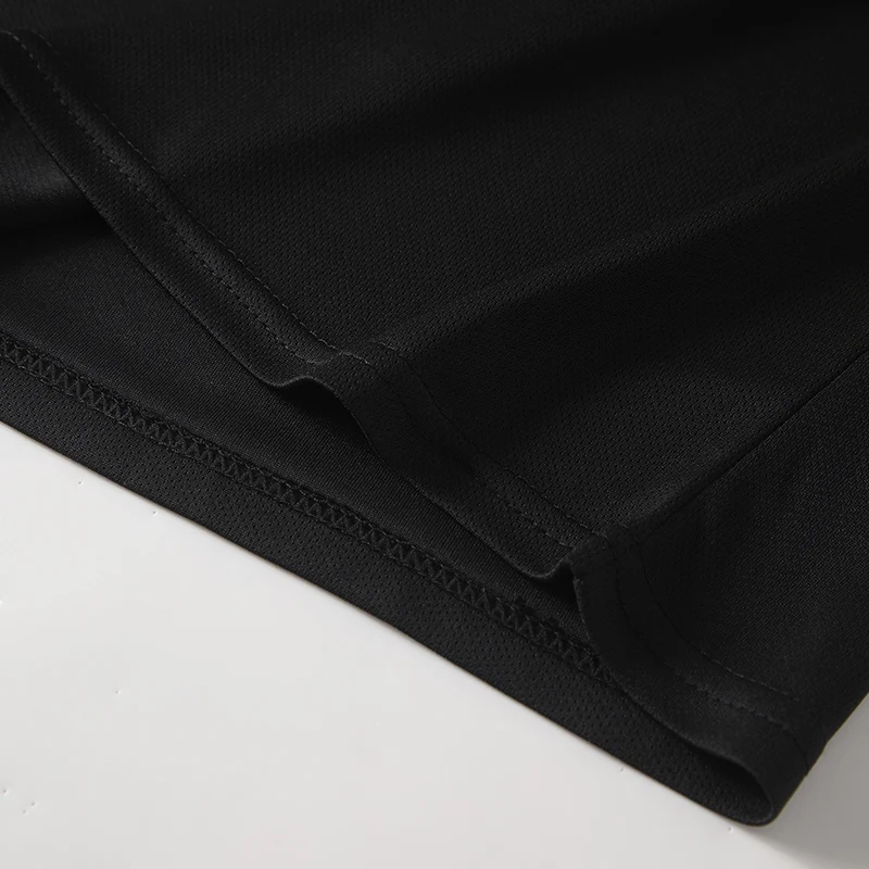 1/2-Piece Men's Summer Black And White Solid Color Quick Drying Sports Short Sleeved Loose And Breathable Sports Running Trend