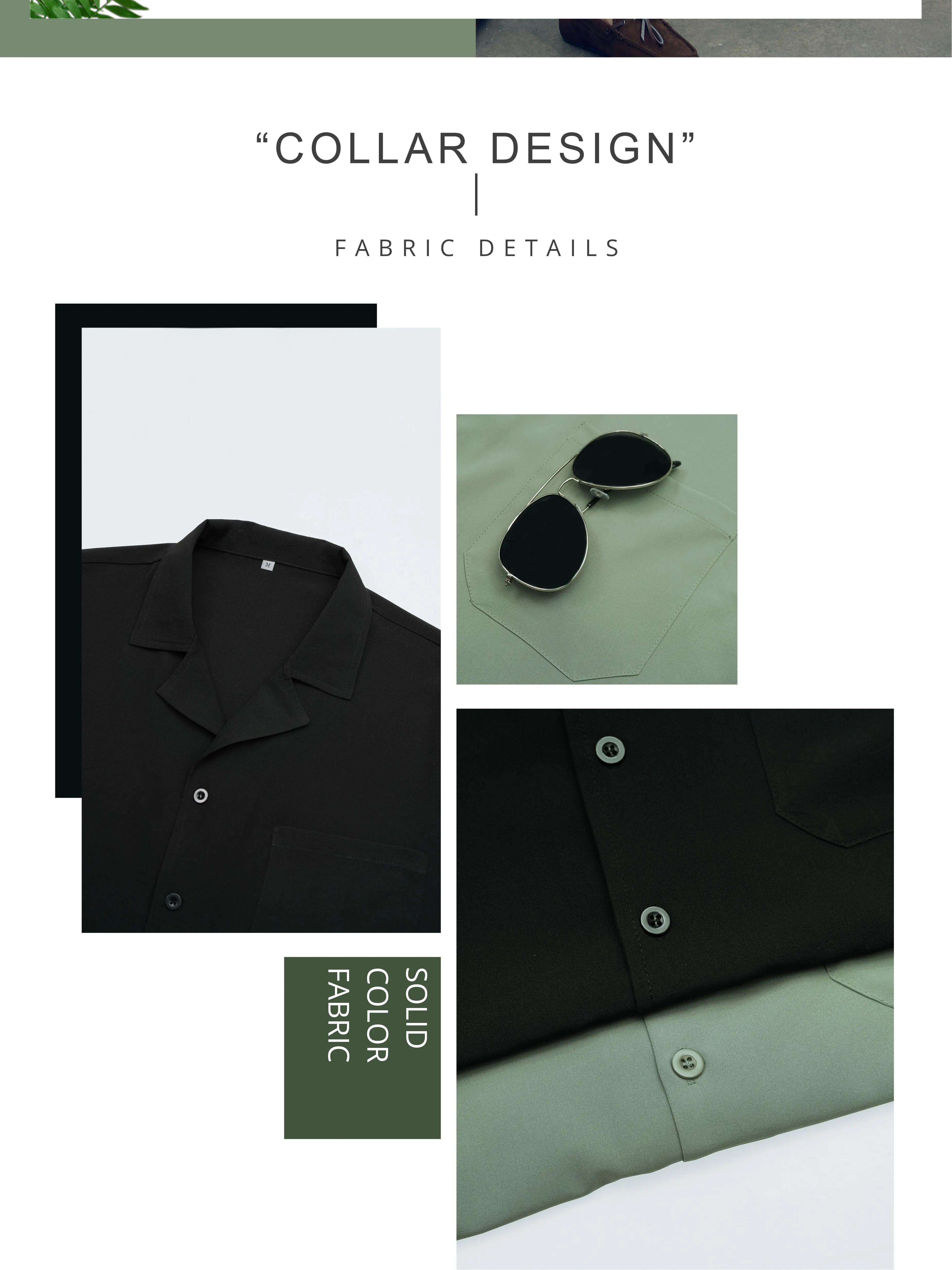 [Minimalist Academy Style Short Sleeve Crop Shirt] Men's Short Casual Comfortable Solid Color Short Sleeve Polo Shirt