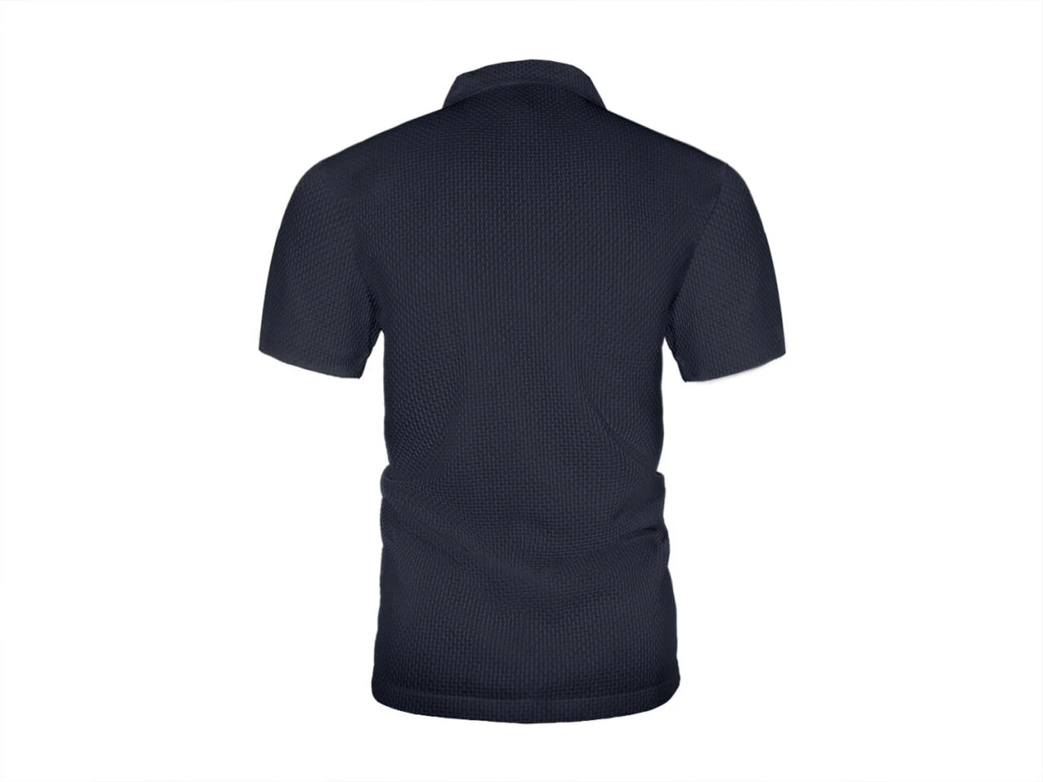 Summer ice silk lapel POLO men's short-sleeved T-shirt with pockets, men's top
