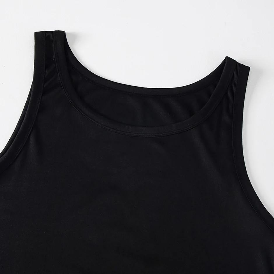 1/3/5 Pcs Men's Solid Color Simple Fashion Fitness Vest Plus Size Youth Sports Physical Education Class Sleeveless T-shirt Tight