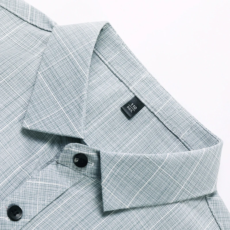 New Men's Business Casual Short Sleeved Printed Shirt with Wrinkle Resistance No Ironing Comfortable All Season Versatile Top