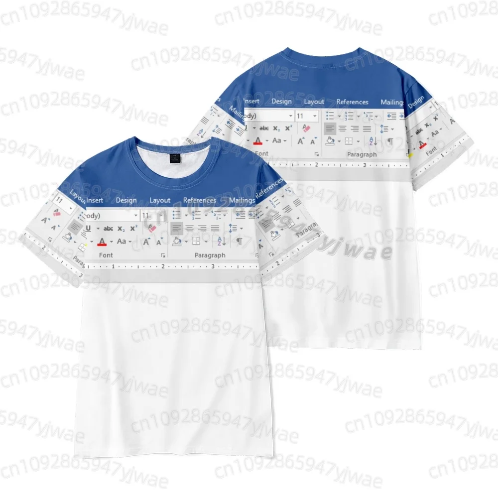 3D Print Graphic Funny Excel Spreadsheet Hawaiian Shirt Leisure Vacation Style Loose Button Shirts Creative Work MEN SHIRT