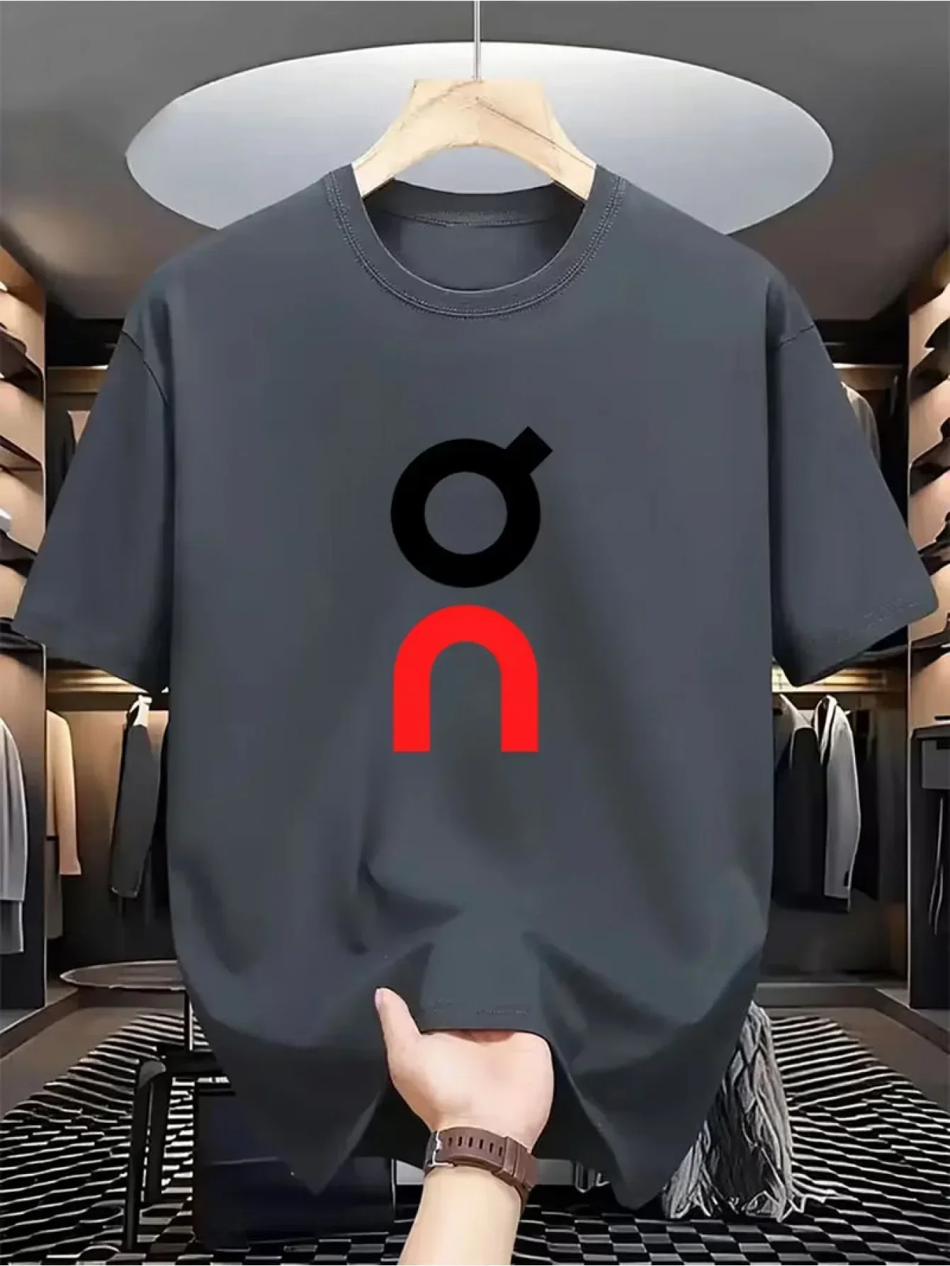 Men's Casual Printed Cotton T-Shirt Premium High Quality Soft Breathable Solid Color Tee Shirt Stylish Unique Logo Graphic