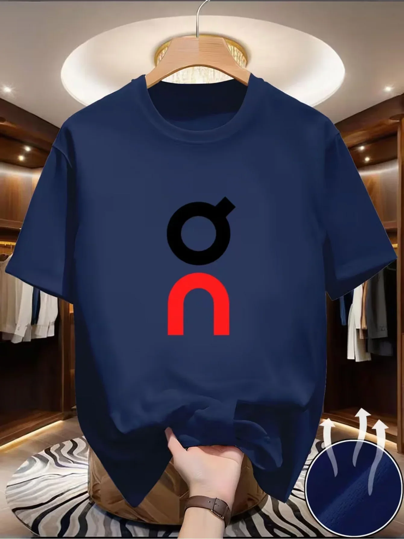 Men's Casual Printed Cotton T-Shirt Premium High Quality Soft Breathable Solid Color Tee Shirt Stylish Unique Logo Graphic