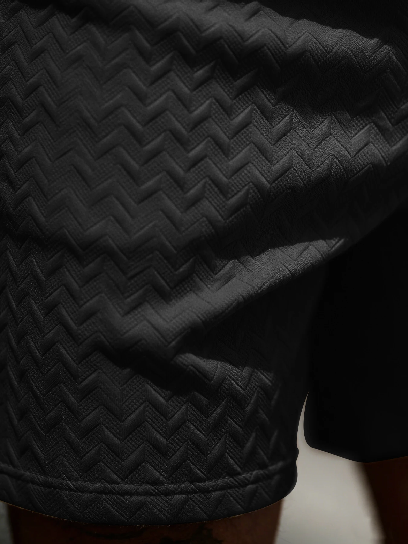 New Summer Casual Sports Shorts: Featuring a knitted, slightly stretchy jacquard design, these solid-colored shorts offer a simp