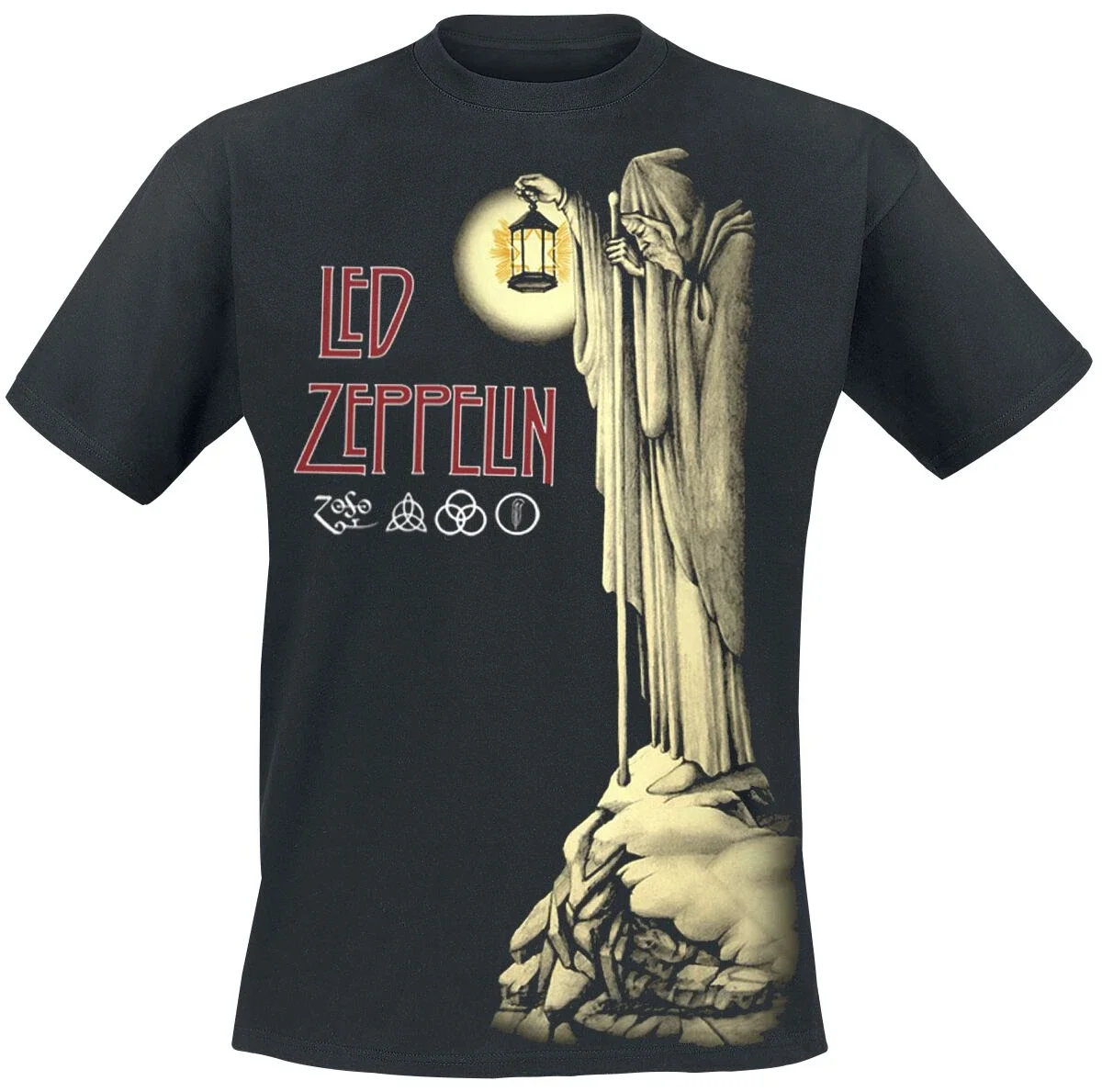 Top Summer Led Zeppelin Graphic Cotton T-shirt Unisex Summer Short Sleeve Fashion Brand Tee Luxury Casual Vintage Tees