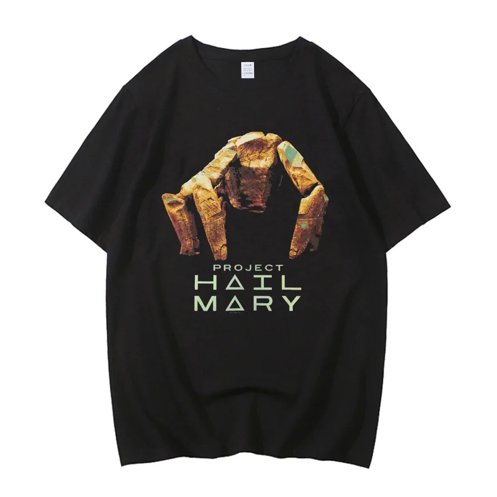High Quality Cotton Project Hail Mary T Shirt Summer Streetwear T-Shirts Cartoon Harajuku Tee Shirt Short Sleeve