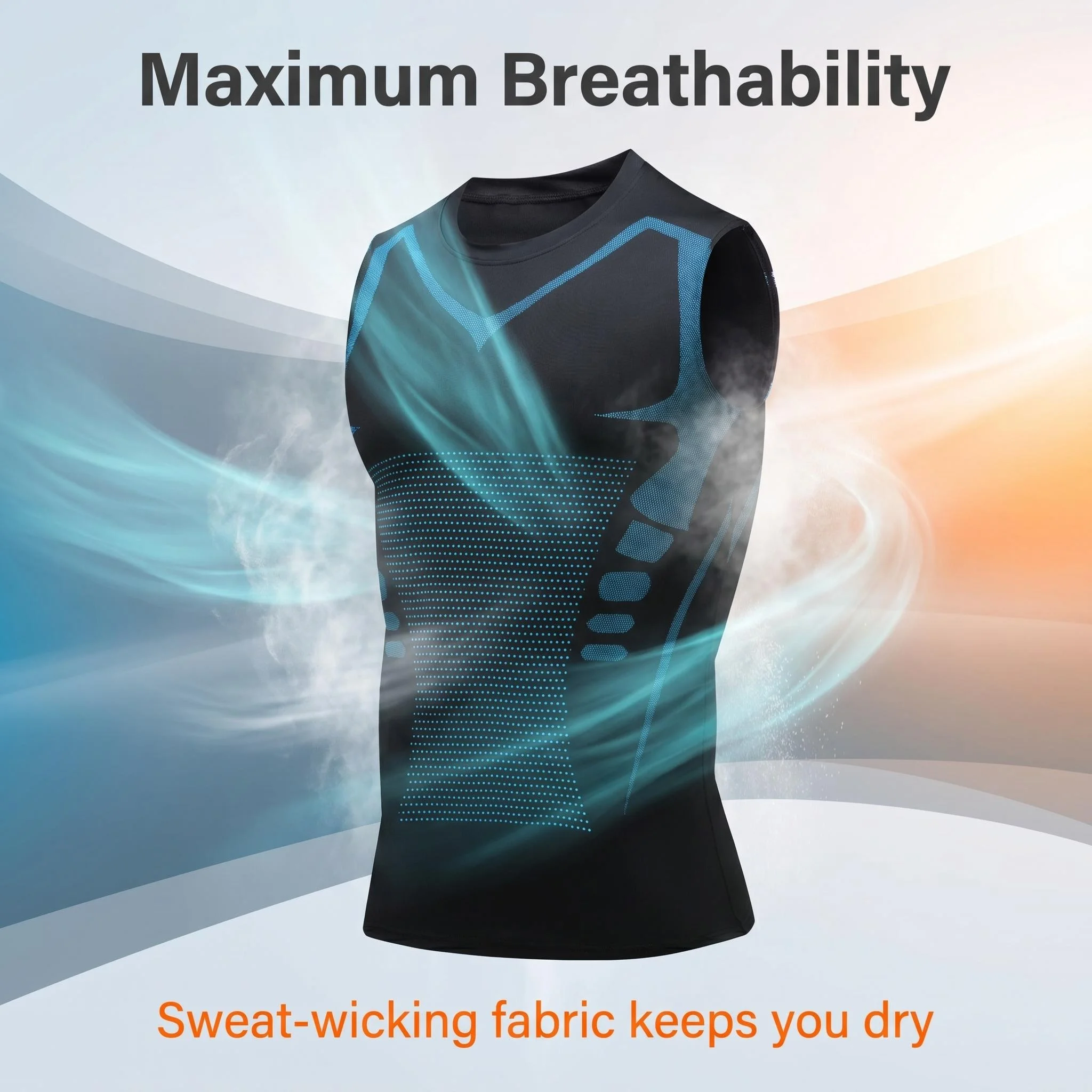 Compression Tank Top Men Gym Shirt Sleeveless Quick Dry Printing Sportswear Male Fitness Bodybuilding Vest Workout Muscle Top