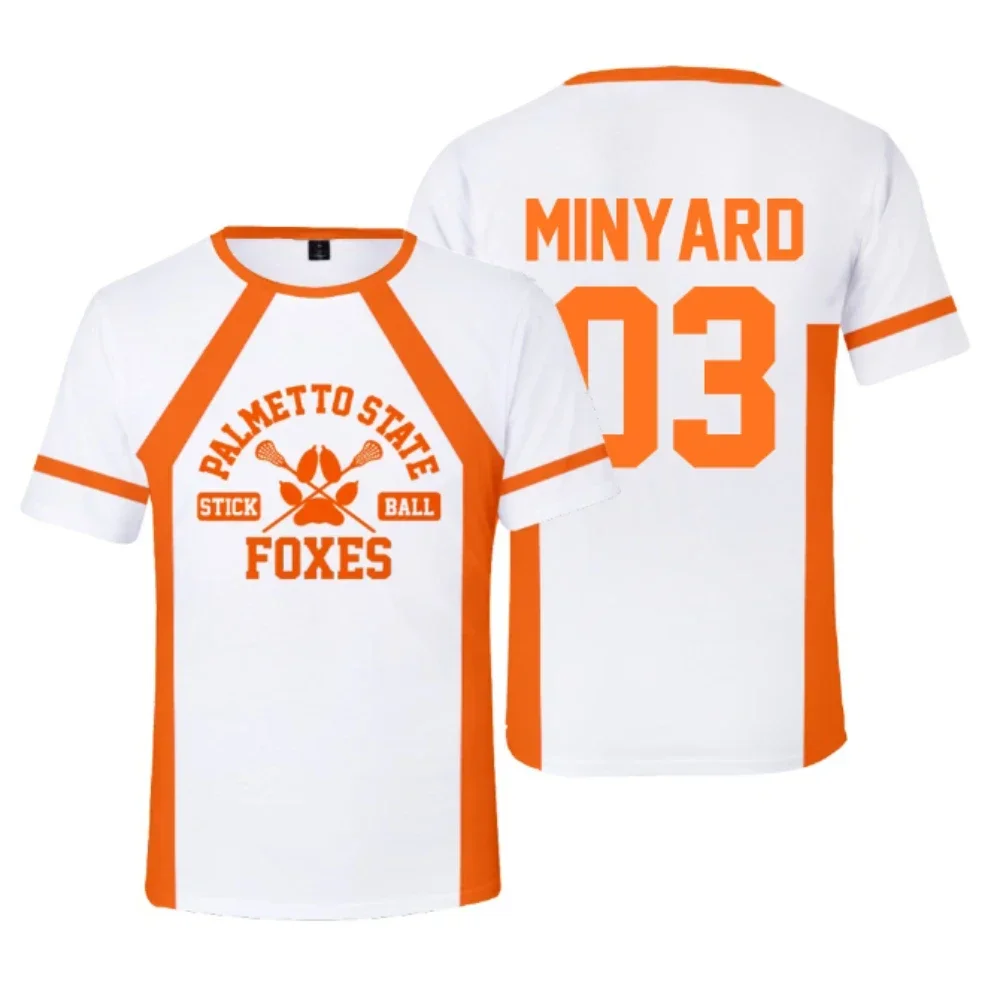 New The Foxhole Court Palmetto State Foxes Lacrosse Jersey Cosplay WILDS MINYARD 3D T-shirt Men/Women Clothes Kids Tees