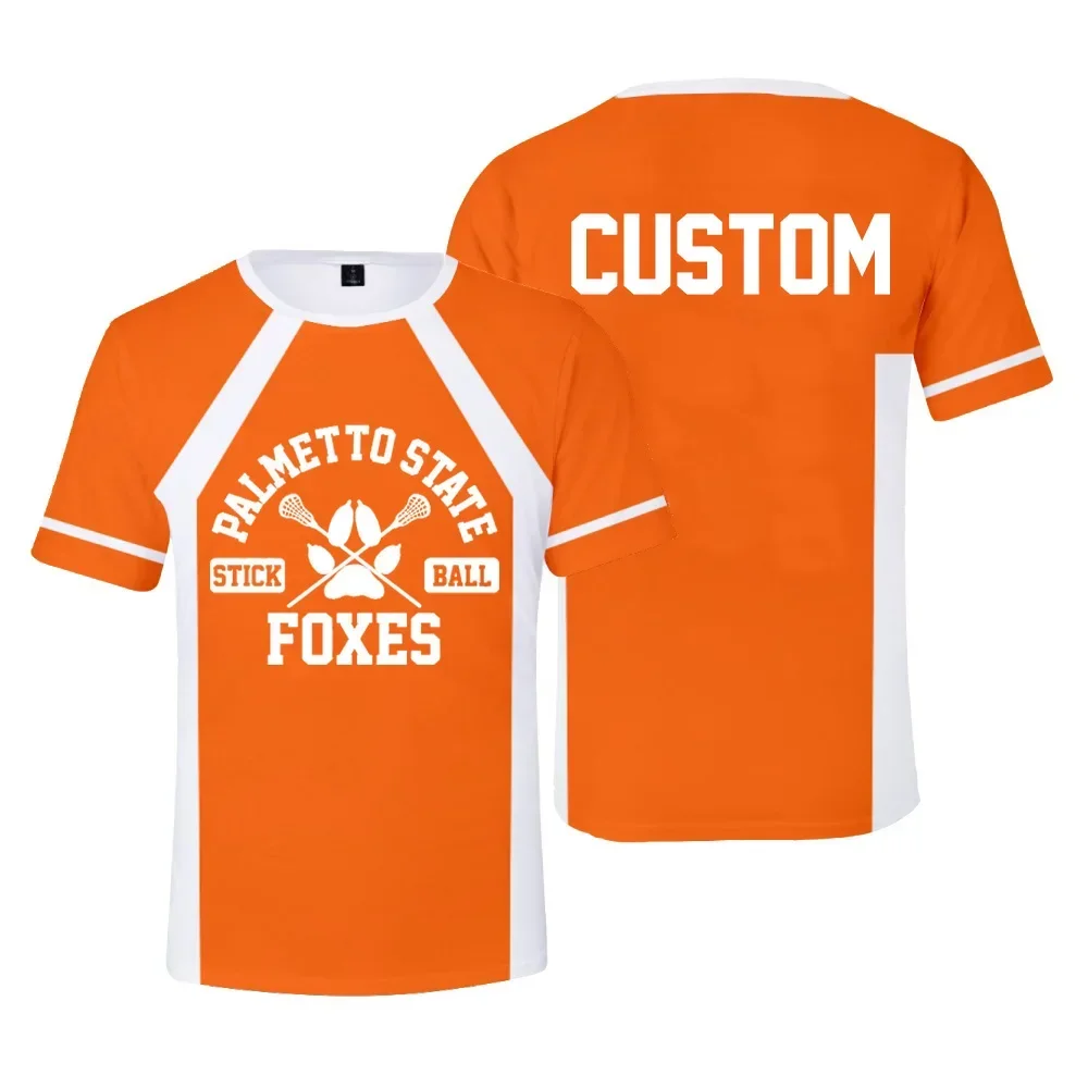 New The Foxhole Court Palmetto State Foxes Lacrosse Jersey Cosplay WILDS MINYARD 3D T-shirt Men/Women Clothes Kids Tees