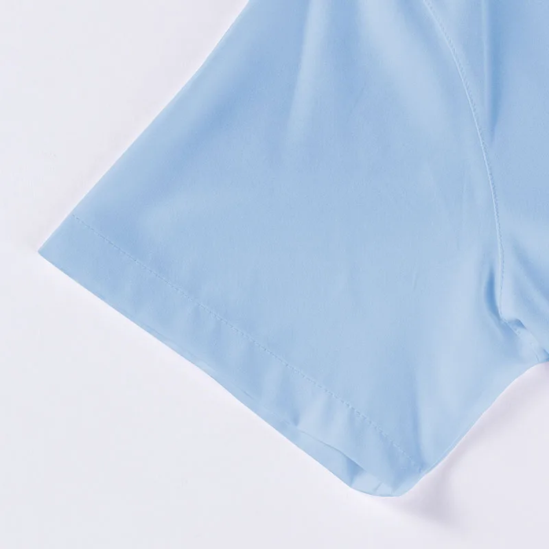 New Men's Business Casual Solid Color Short Sleeved Shirt for Summer Fashion No Ironing Comfortable and Versatile Top