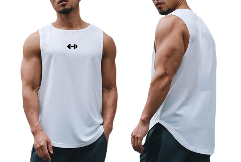 Summer Tank Top Mens Gym Fitness Training Clothing Quick Dry Silm Fit Bodybuilding Sleeveless Shirts Men Fashion Basketball Vest