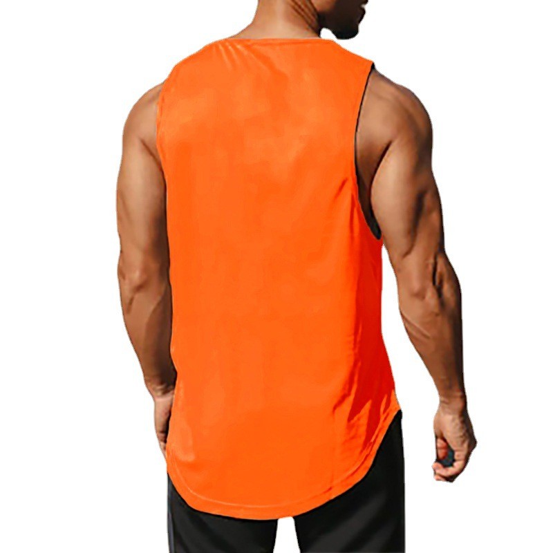 Summer Tank Top Mens Gym Fitness Training Clothing Quick Dry Silm Fit Bodybuilding Sleeveless Shirts Men Fashion Basketball Vest