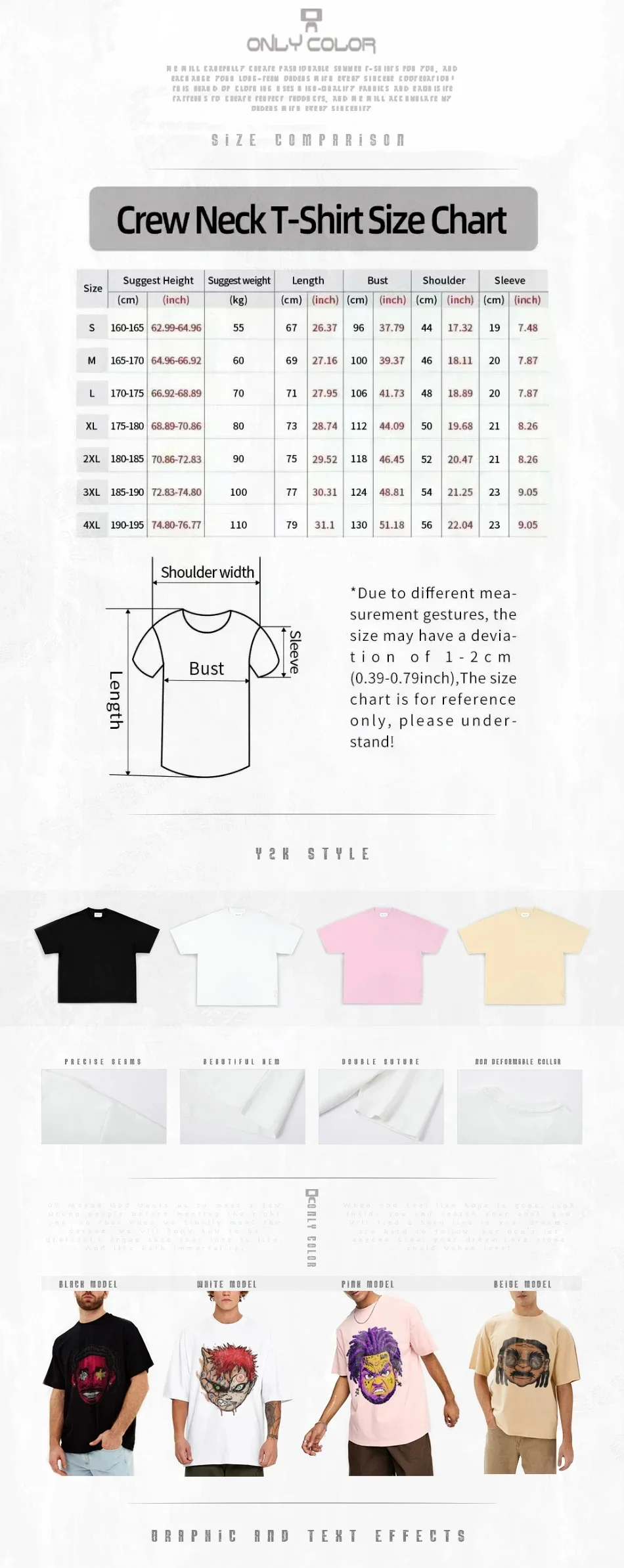 Simple Style Men's Cotton T-shirt Polo Letter Graphic Printing Casual Round Neck Men's Short-sleeved Top Free Shipping