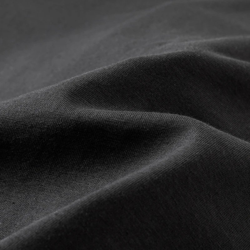 Men's Solid Color round Neck Long Sleeve T-Shirt Cotton Summer Comfortable Breathable Casual Top in Various Colors