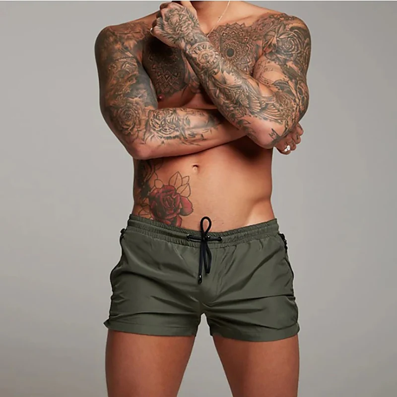 Men's Swimming Trunks Fashion Summer Swimwear Men Summer Beach Shorts Swimming Shorts Boxer Trunks Men Swimsuit