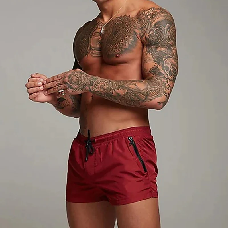 Men's Swimming Trunks Fashion Summer Swimwear Men Summer Beach Shorts Swimming Shorts Boxer Trunks Men Swimsuit