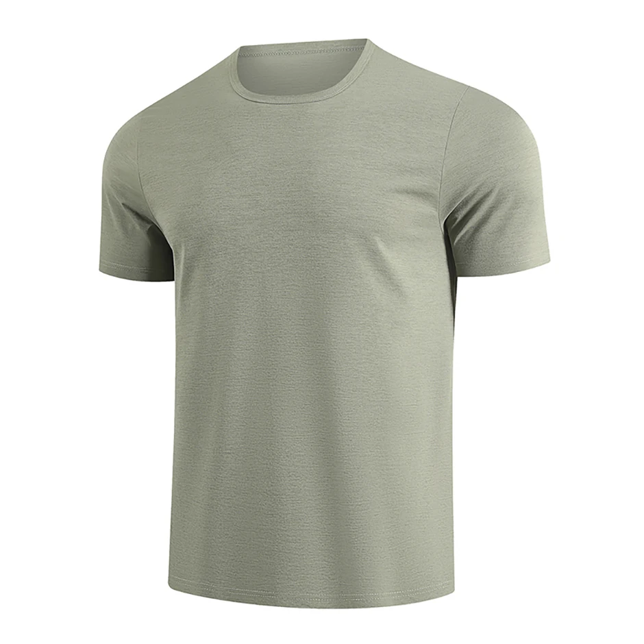 Men's Summer 5-Color Short-Sleeved Middle-Aged Casual Versatile Round-Neck Top for Teenagers, Comfortable Daily Handsome T-Shirt