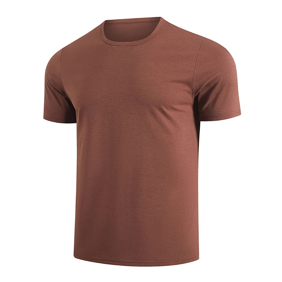 Men's Summer 5-Color Short-Sleeved Middle-Aged Casual Versatile Round-Neck Top for Teenagers, Comfortable Daily Handsome T-Shirt
