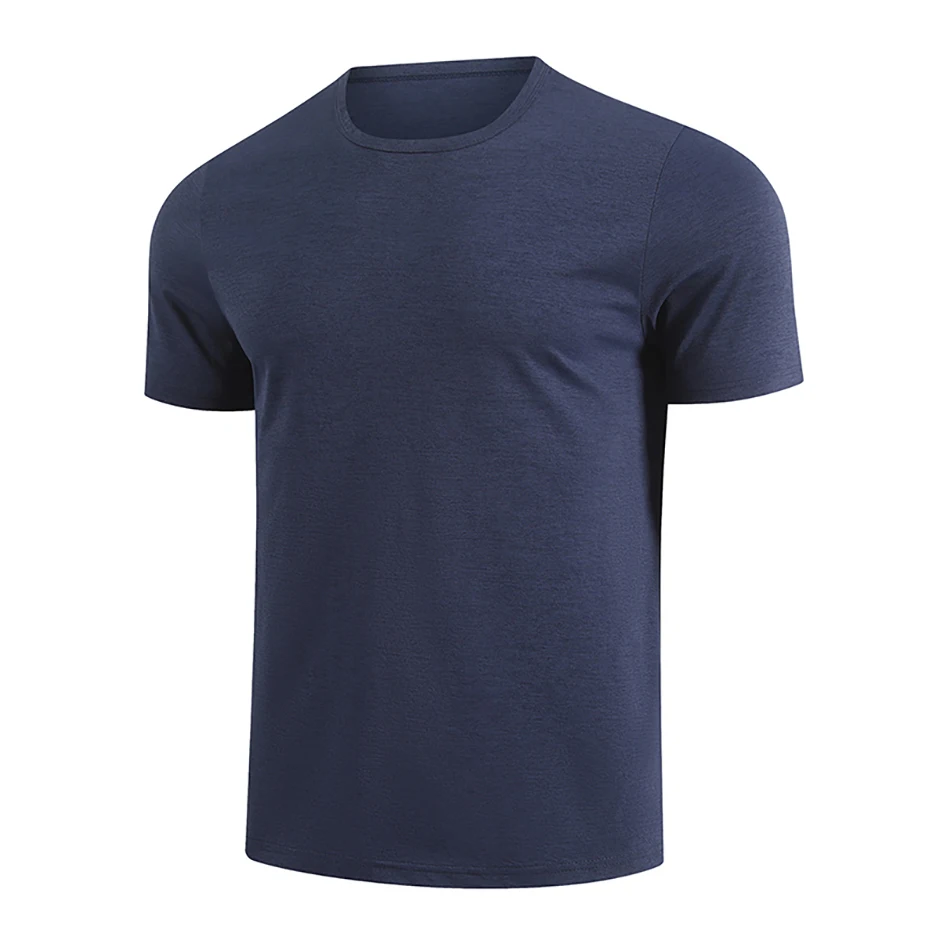 Men's Summer 5-Color Short-Sleeved Middle-Aged Casual Versatile Round-Neck Top for Teenagers, Comfortable Daily Handsome T-Shirt