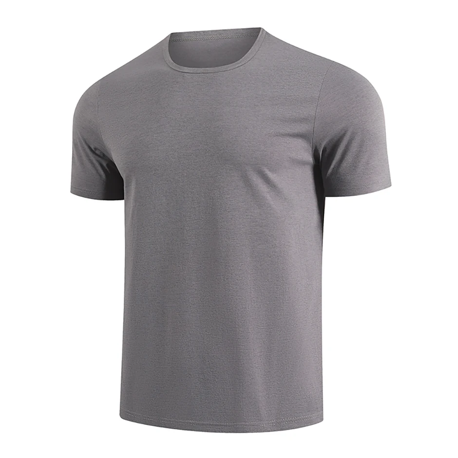 Men's Summer 5-Color Short-Sleeved Middle-Aged Casual Versatile Round-Neck Top for Teenagers, Comfortable Daily Handsome T-Shirt
