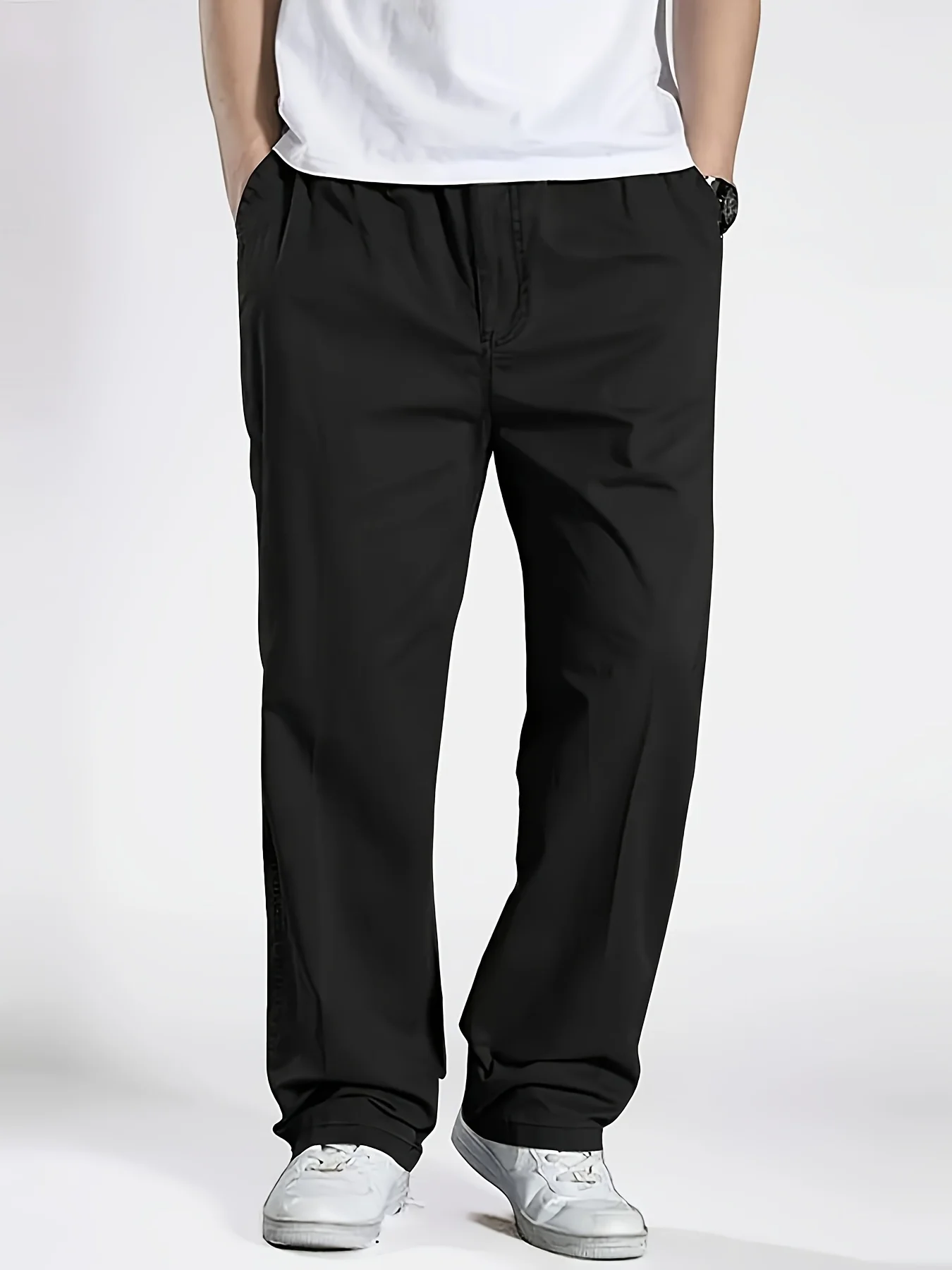 2025Mens Casual Jogger Pants Relaxed Fit Cargo Pants Drawstring Sweatpants Hiking Outdoor Twill Sport Pants