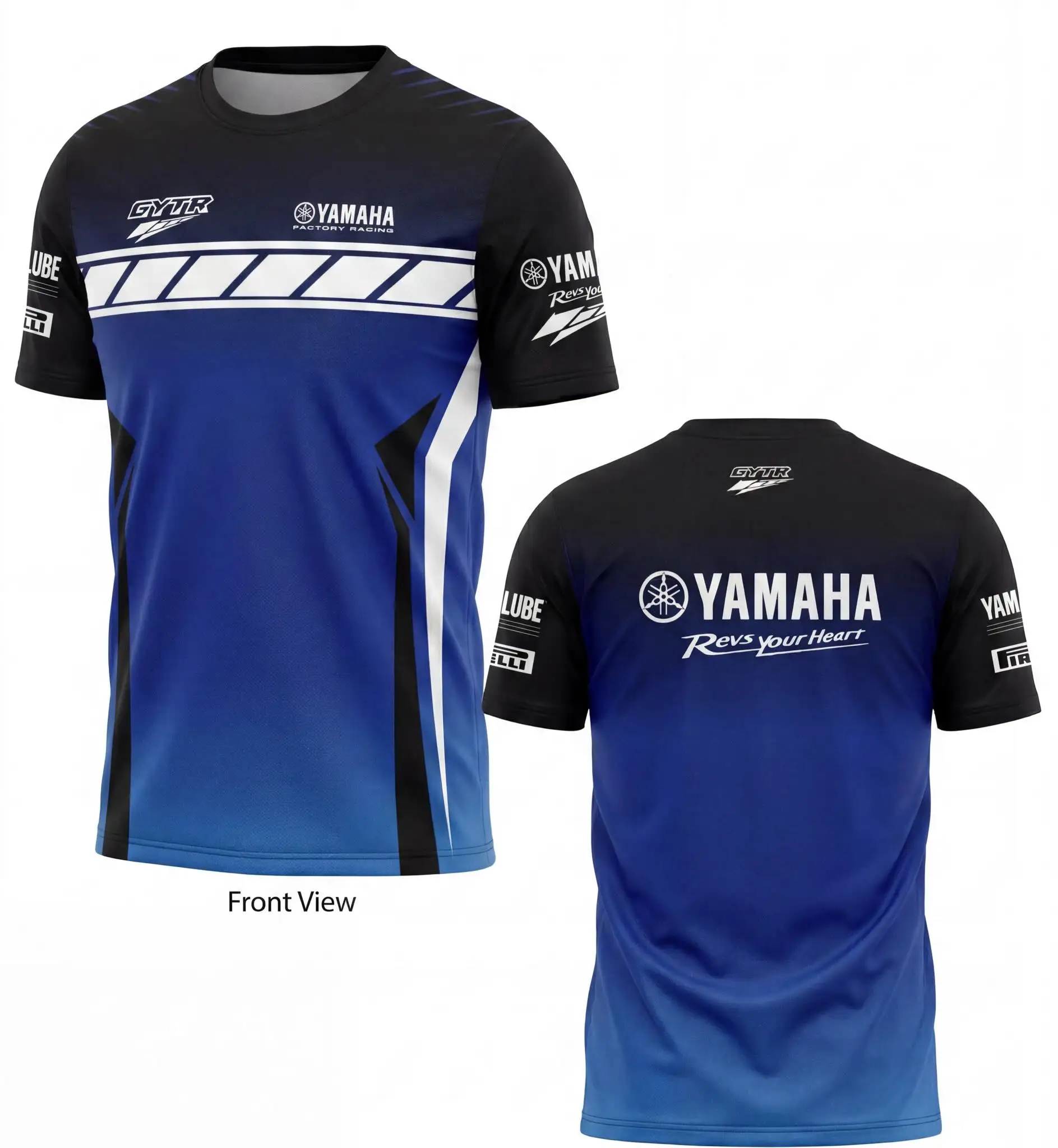 2026 Latest Yamaha GYTR Factory Team Crew Neck Quick-Dry Riding T-Shirt Summer Men's Off-road Motorcycle Locomotive Short-Sleeve