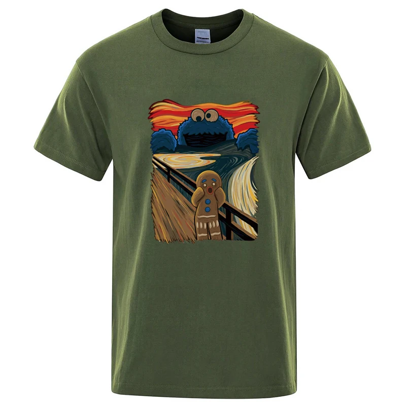 Summer Men High Quality T-shirt Cotton Blend Short Sleeve Print Casual Loose Men T Shirt O-neck Male T-shirt Male Tees for Men