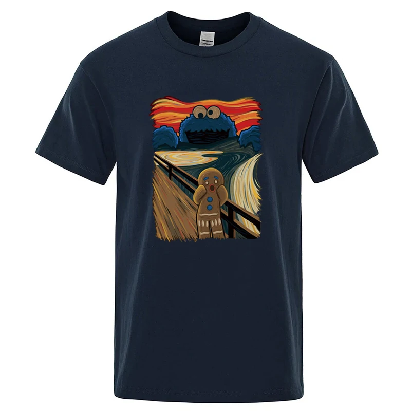 Summer Men High Quality T-shirt Cotton Blend Short Sleeve Print Casual Loose Men T Shirt O-neck Male T-shirt Male Tees for Men