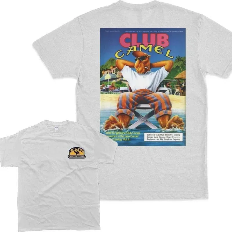 New 2026 Retro Car Camel Cigarettes T-Shirt Vintage Cotton Tops Tee Short Sleeve Casual Streetwear Oversized Women Men Clothing