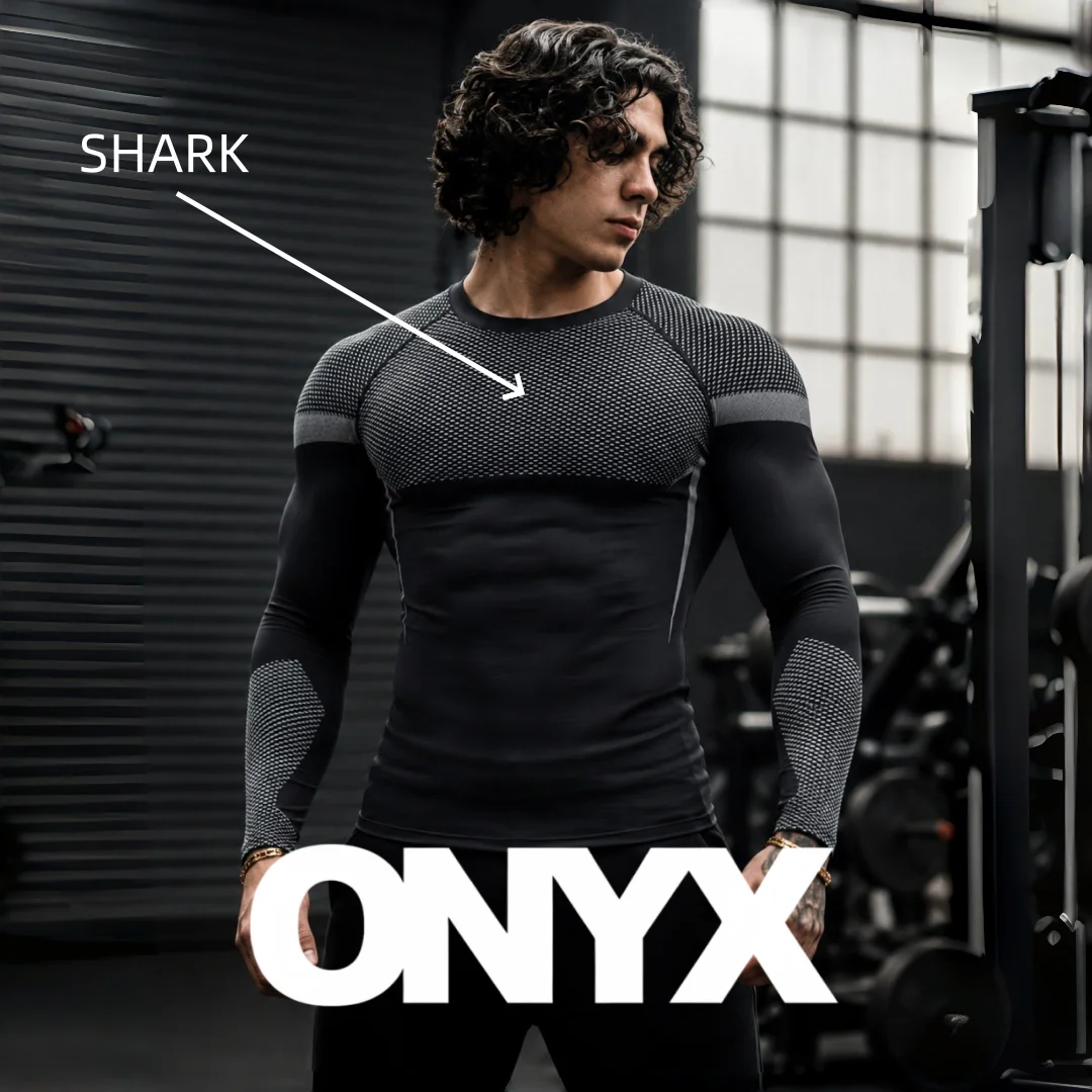 ONYX 5.0 Men's Sports Long Sleeve, Adjustable Elastic Outdoor Running T-shirt, Available in Multiple Colors
