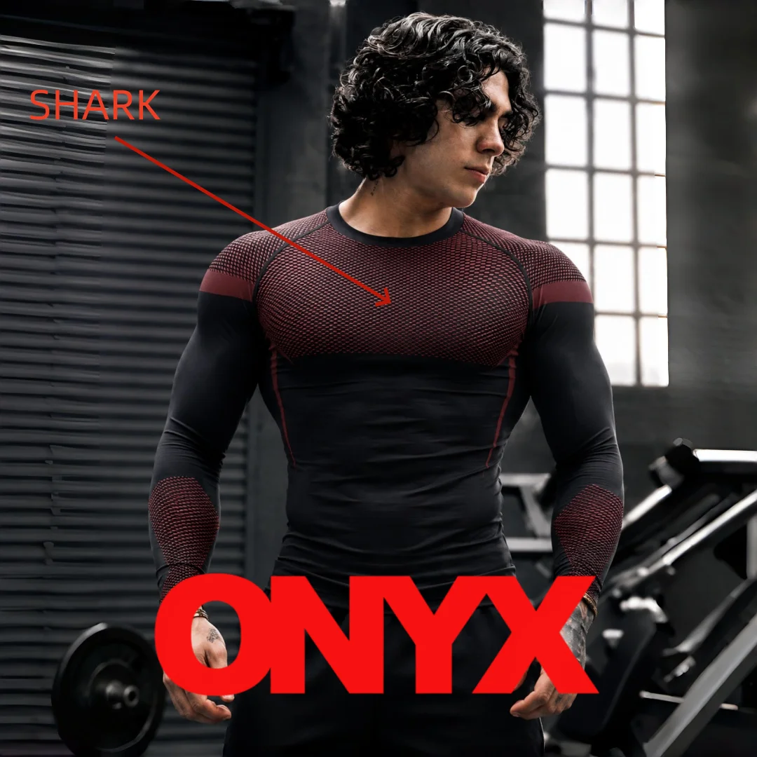 ONYX 5.0 Men's Sports Long Sleeve, Adjustable Elastic Outdoor Running T-shirt, Available in Multiple Colors