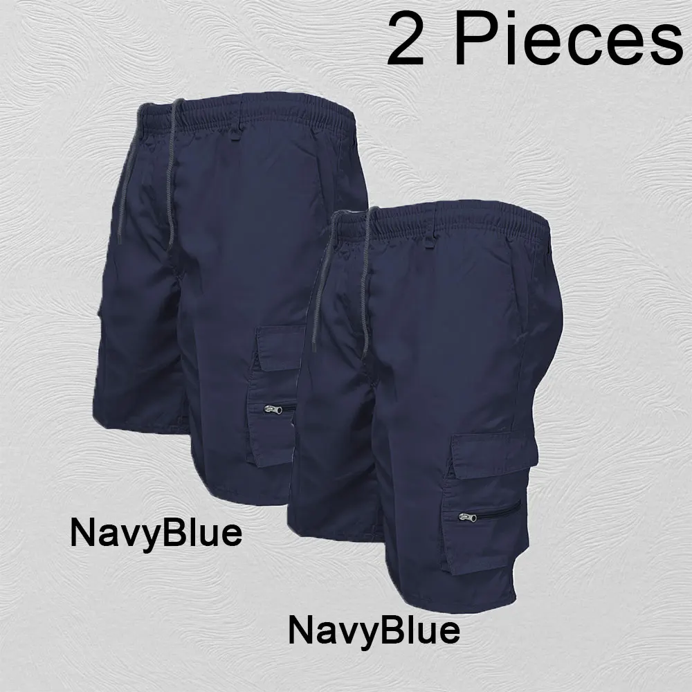 Fashion Men's Cargo Shorts Mens Casual Pants Casual Big Pocket Sports Slacks Cargo Panels Trousers Plus Size for Male