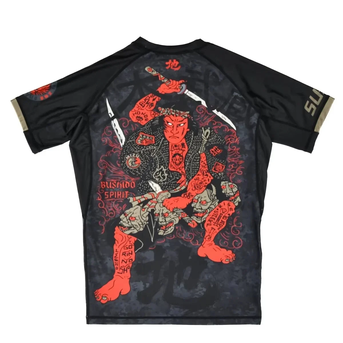 2026 Summer Jiu-Jitsu Anti-Abrasion T-Shirt, Y2K Print Training Quick-Drying Tight-Fitting Short-Sleeve Men's Training Tops