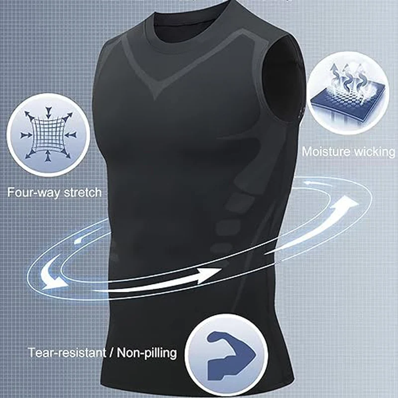Men's Running Compression Shirts Short Sleeve Sport Gym Tees Fitness Quick Dry Sweatshirt Jogging Tracksuit Athletic Shirt Tops