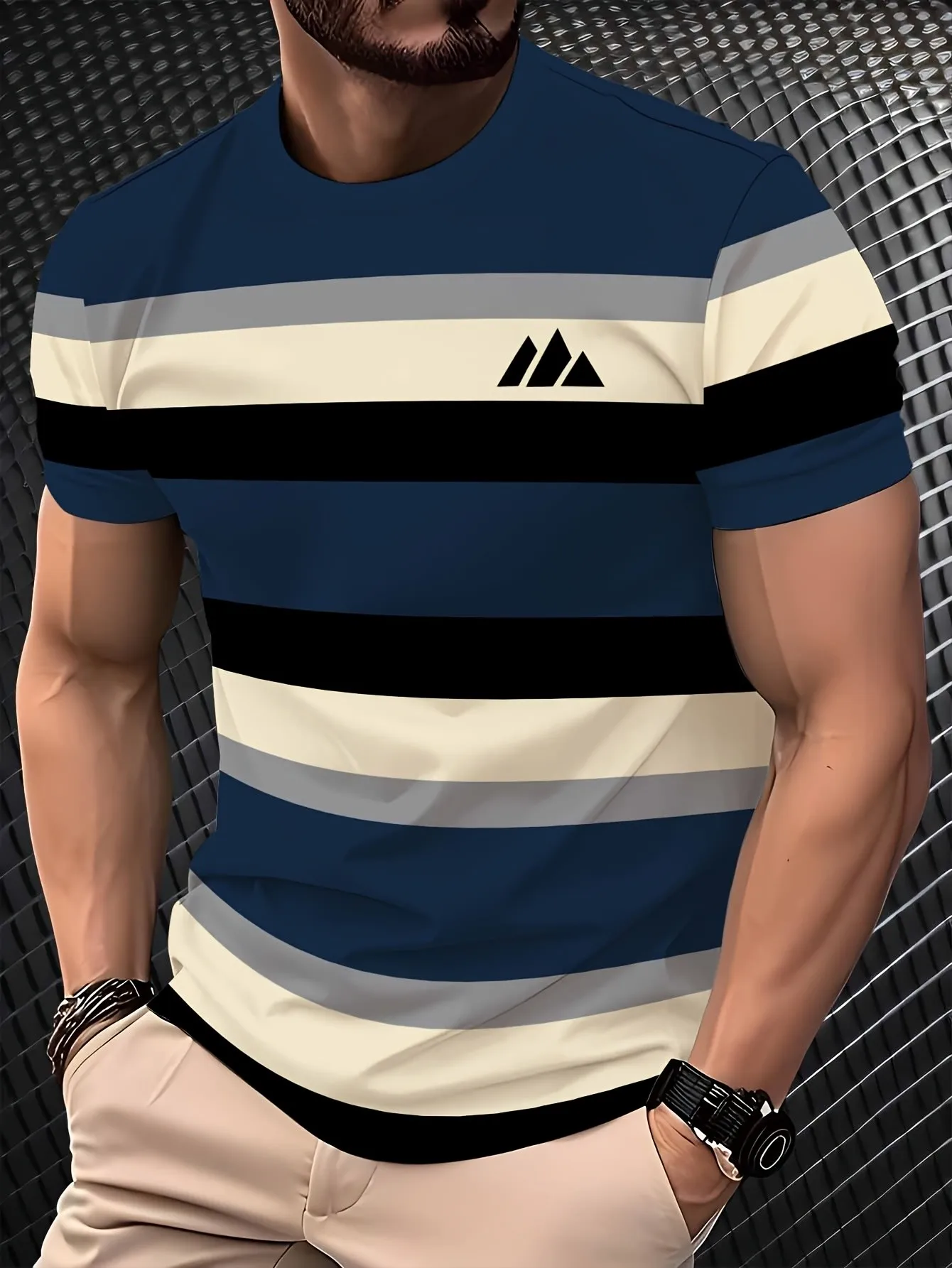 2026 Summer New Style Men's T-shirt Street Casual Fashion Comfortable Soft Lightweight 3D Pattern Printing