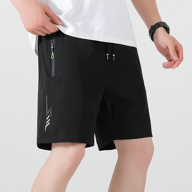 Men's Shorts Summer Football Soccer Sports Short Pants Breathable Drawstring Quick Dry Running Sports Shorts Men Jogging Bottom