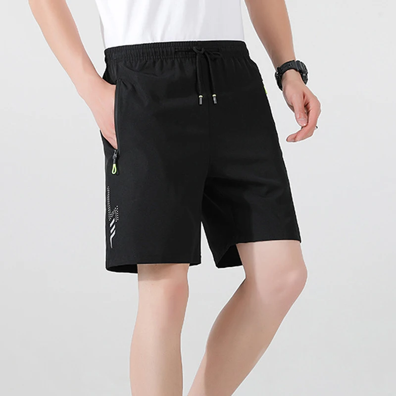 Men's Shorts Summer Football Soccer Sports Short Pants Breathable Drawstring Quick Dry Running Sports Shorts Men Jogging Bottom