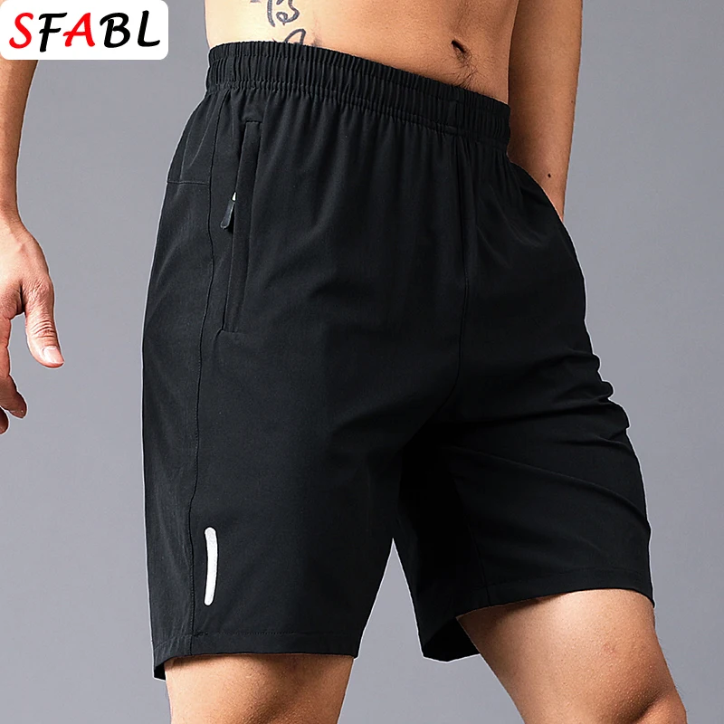 Men's Shorts Summer Football Soccer Sports Short Pants Breathable Drawstring Quick Dry Running Sports Shorts Men Jogging Bottom