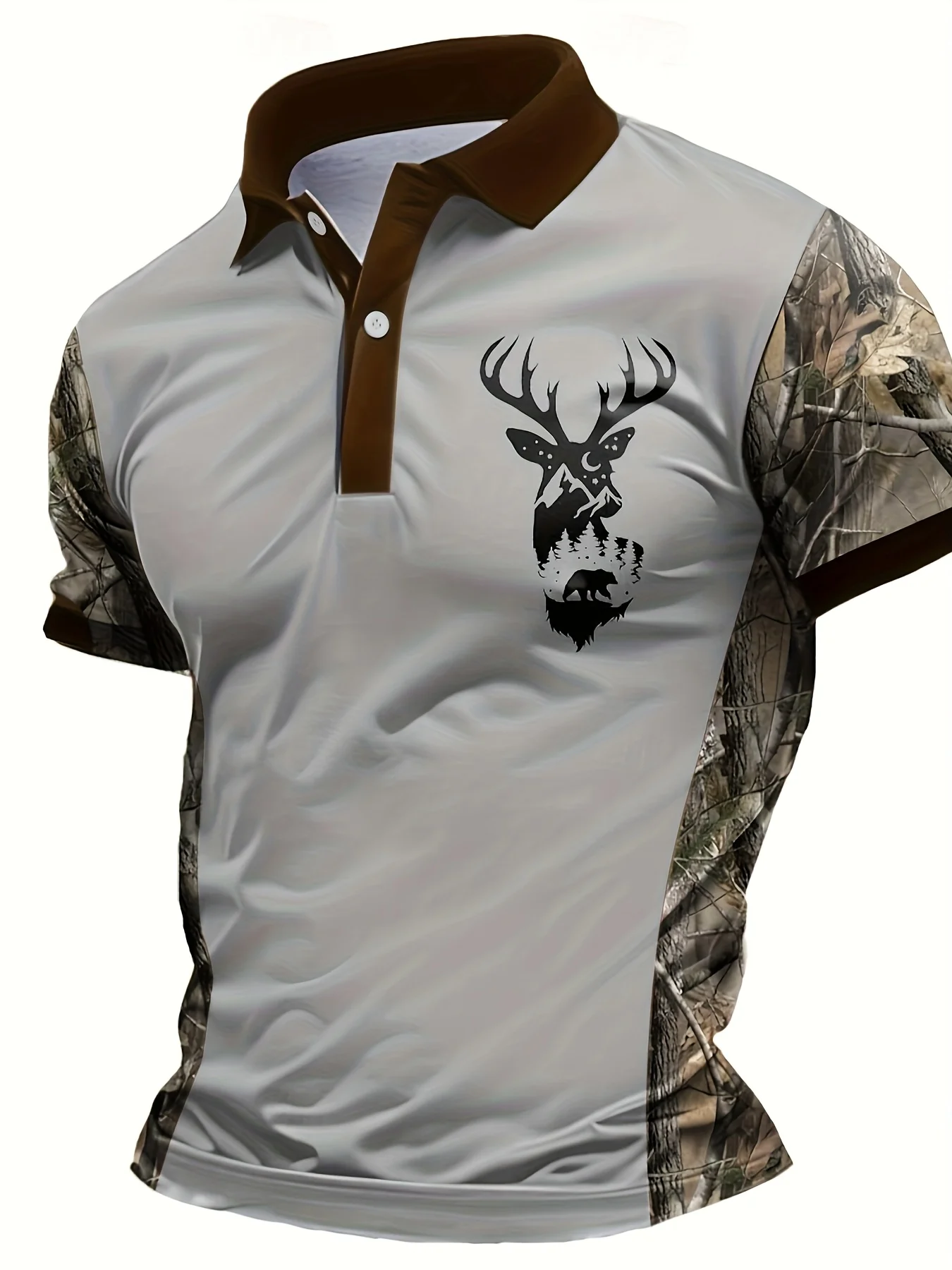The New Men's Short-Sleeved POLO Shirt for Summer 2025 Features a Casual Fashionable and Breathable 3D Pattern Print