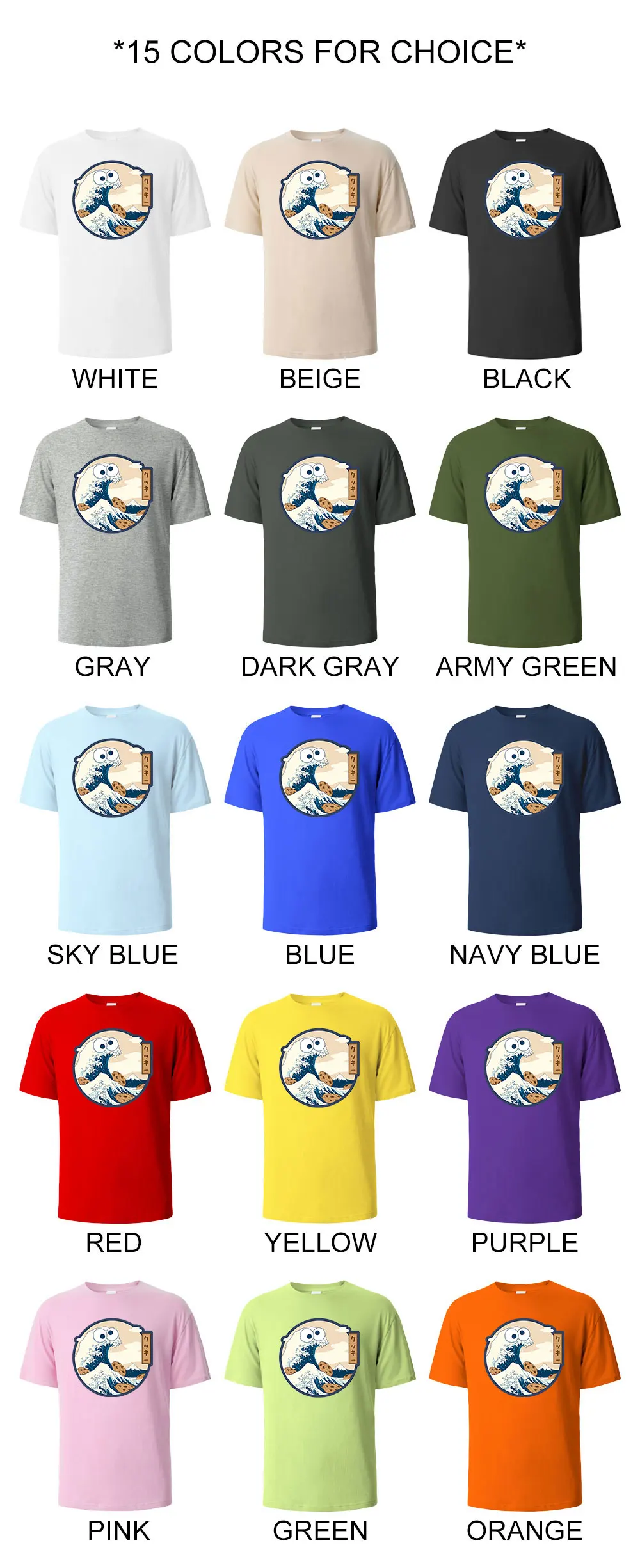 Color Painting Style Breathable Cotton Round Neck Tee Minimalist Design Lightweight Fabric Unisex Basic T Shirt Men's T-shirt