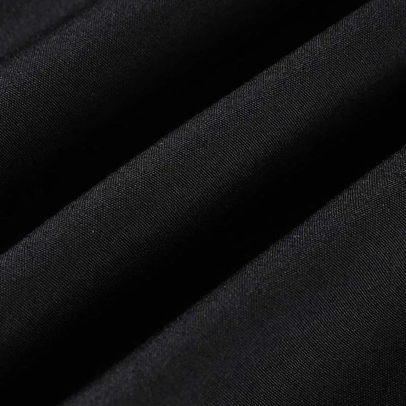 Non-iron Men's Black Short Sleeve Button Down Shirt Formal Business Dress Shirt Turn-down Collar Office Tops
