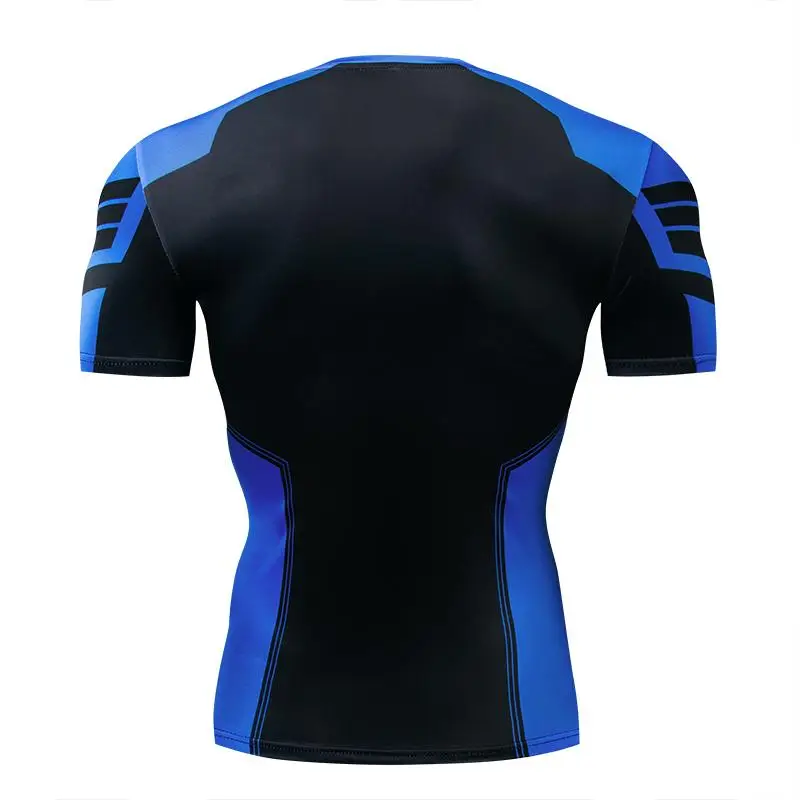 3D Nightwing Men T Shirt Running Quick-Dry Shirts Men Compression T-Shirts Sportswear Gym Rash Guard Boxing Training Sports Tops