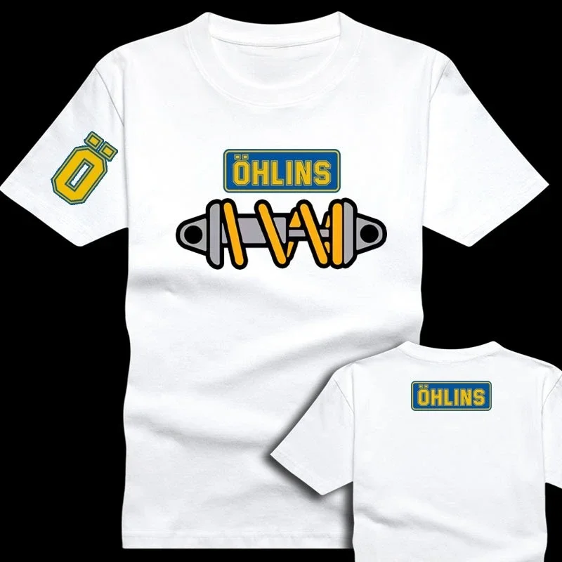 Desktop_Amazing Tees Men Ohlins Shock Suspension Car Motorcycle Sport Racing T Shirt Summer Casual Oversized men's Short sleeve