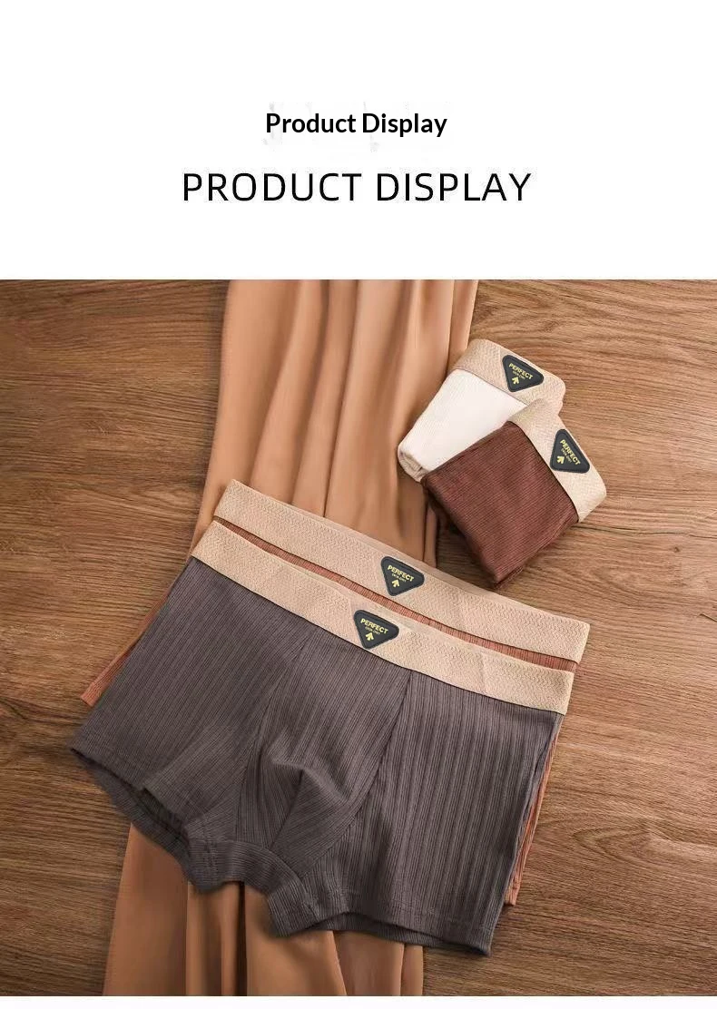 1/4pcs Pack Men Panties Cotton Underwear High Stretch Boxer Shorts Fashionable Sexy Men Underpant Plus Size L-4XL Breathable Men