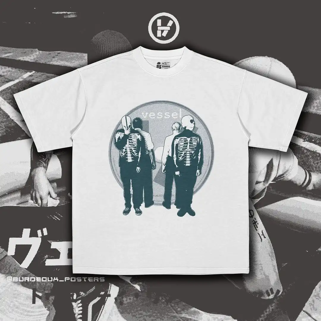 Twenty One Pilots Band Graphics Print Men's T-shirt Short Sleeve Oversized Y2k Top Hip Hop Punk Street Unisex Tee Men's Clothing