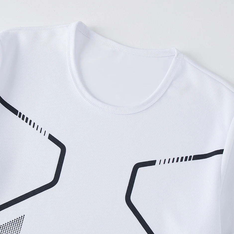 1/3 Piece Men's Four Season Printed Short Sleeved Sports Fitness Quick Drying Comfortable Plus Size Youth Casual Basic Top