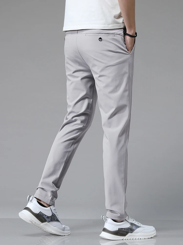 2025 Spring Summer Ultra-thin Men's Stretch Slim Straight Casual Pants High Quality Fashion Breathable Golf Sports Trousers
