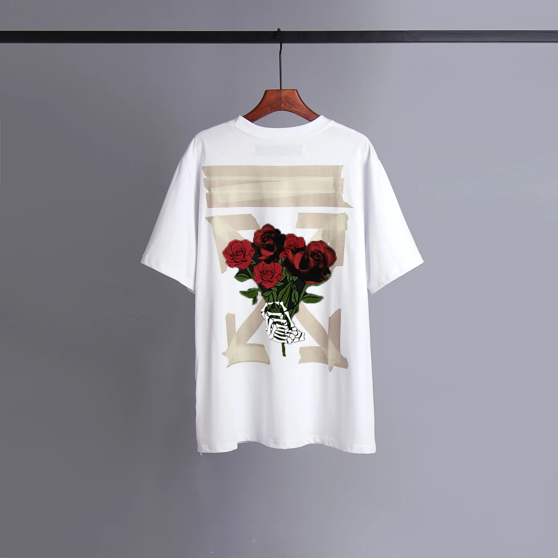 Korea Hip Hop Cotton Luxury Brand Graphic T-shirt Oversized Men Women Summer Luxury Brand  Retro Leisure Loose Short Sleeve