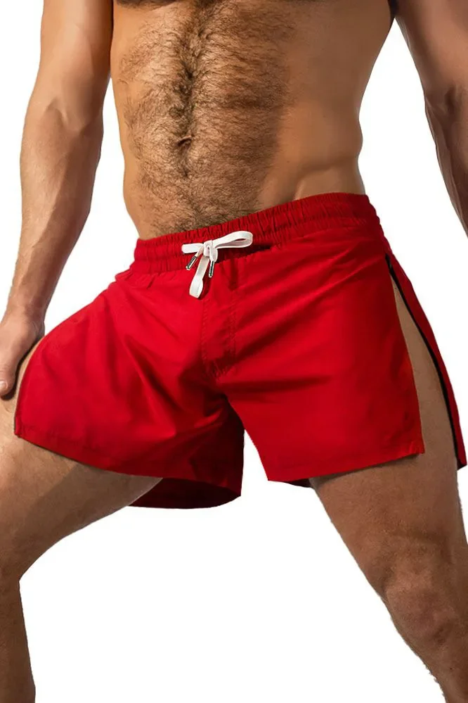Men's Marathon Running Sweat Shorts with Zipped Pocket Fitness Athletic Breathable Sweatpants Outdoor Sport Training Short Pants